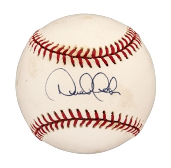 Derek Jeter Signed OAL Baseball (PSA/DNA NM 7.5)